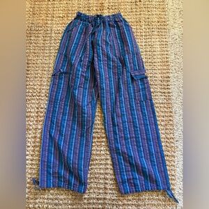 Striped Blue and Purple Pants